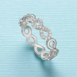 Best Bague en Argent Éternel Écho Bagues