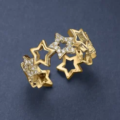Outlet Bague Galaxie Dorée Bagues