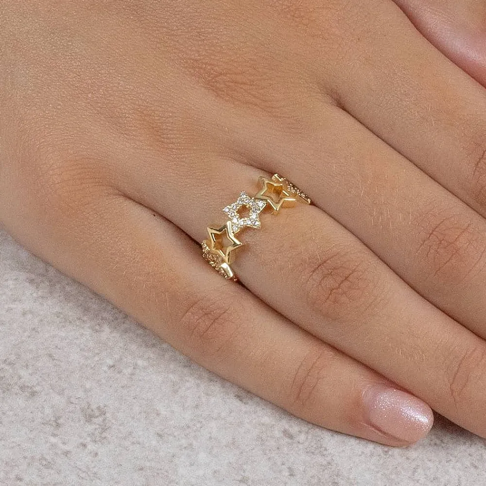 Outlet Bague Galaxie Dorée Bagues