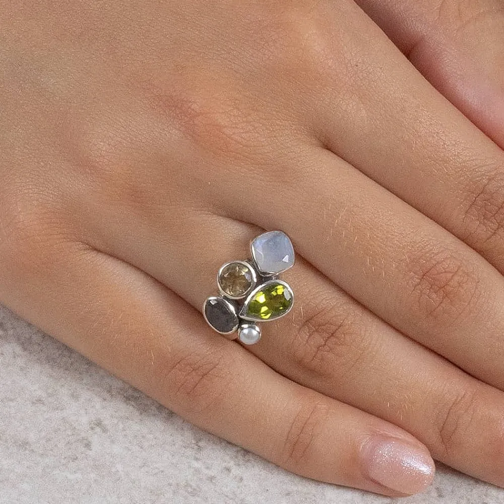 Shop Bague Pierre Précieuse Entourée de Sérénité Bagues