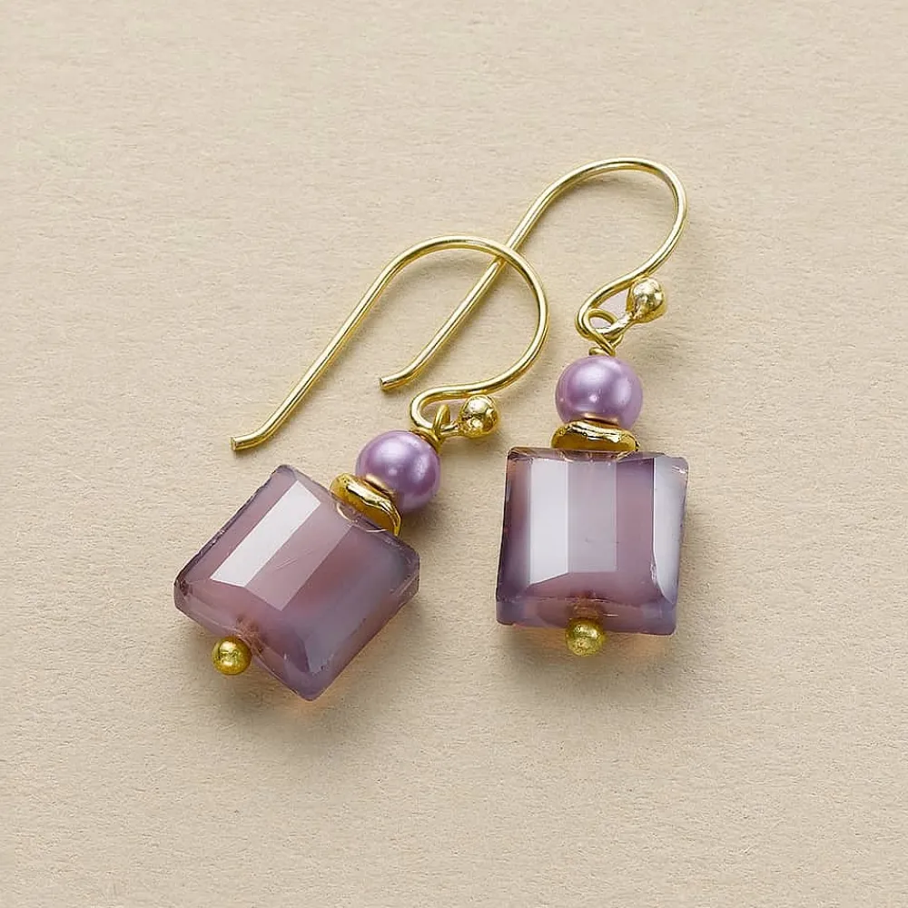 Cheap Boucles d’oreilles Amoureusement Lavande Boucles D'oreilles