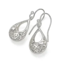 Discount Boucles d’oreilles en Argent Élégance Ornamentale Boucles D'oreilles