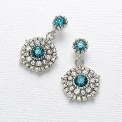 Best Sale Boucles d'oreilles en Cristal Un Œil Pour l'Aqua Boucles D'oreilles