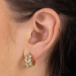 Store Boucles d’oreilles en Cristal Menthe Fraîche Boucles D'oreilles