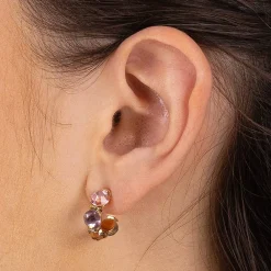 New Boucles d'oreilles en Cristal Parfaitement Pastel Boucles D'oreilles