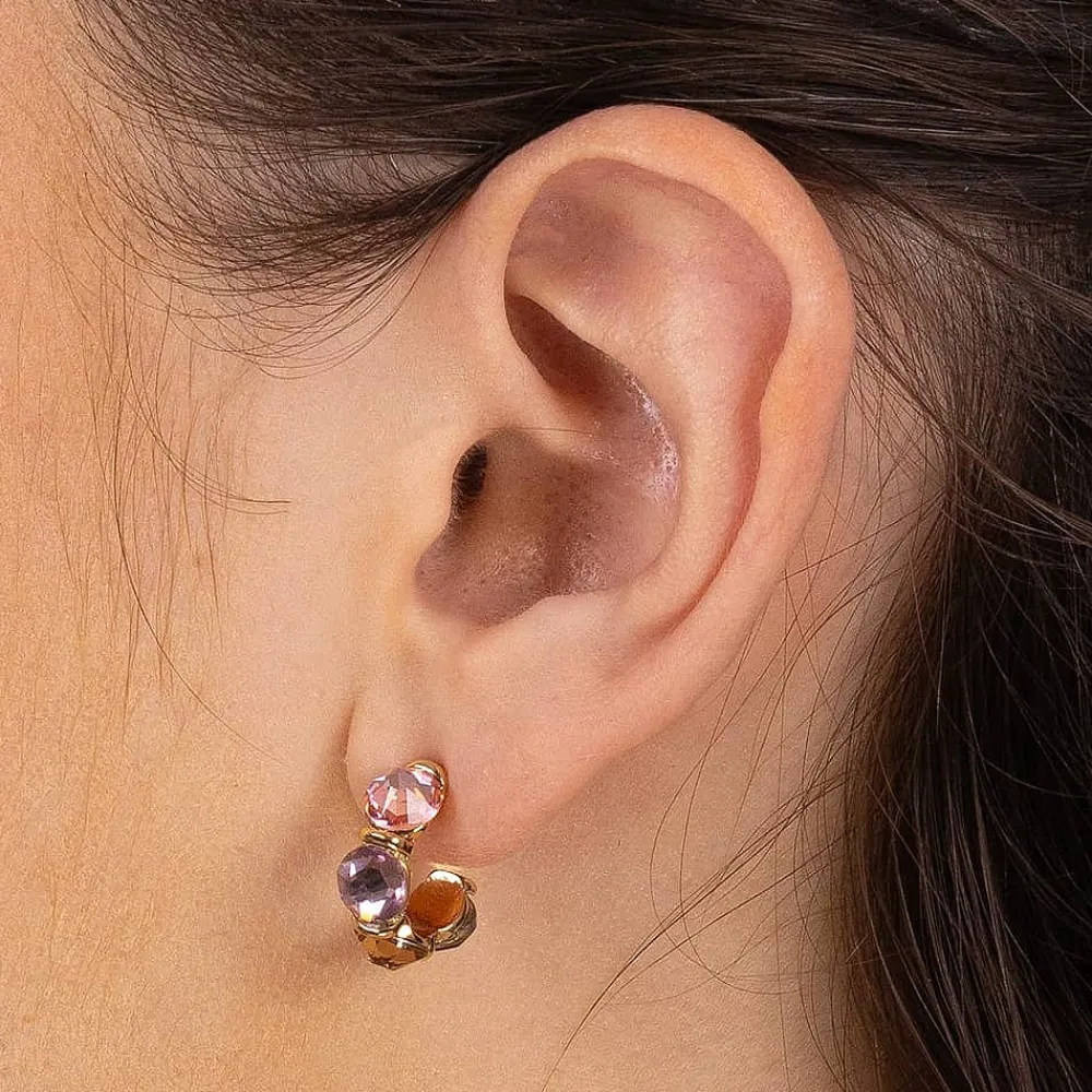 New Boucles d'oreilles en Cristal Parfaitement Pastel Boucles D'oreilles