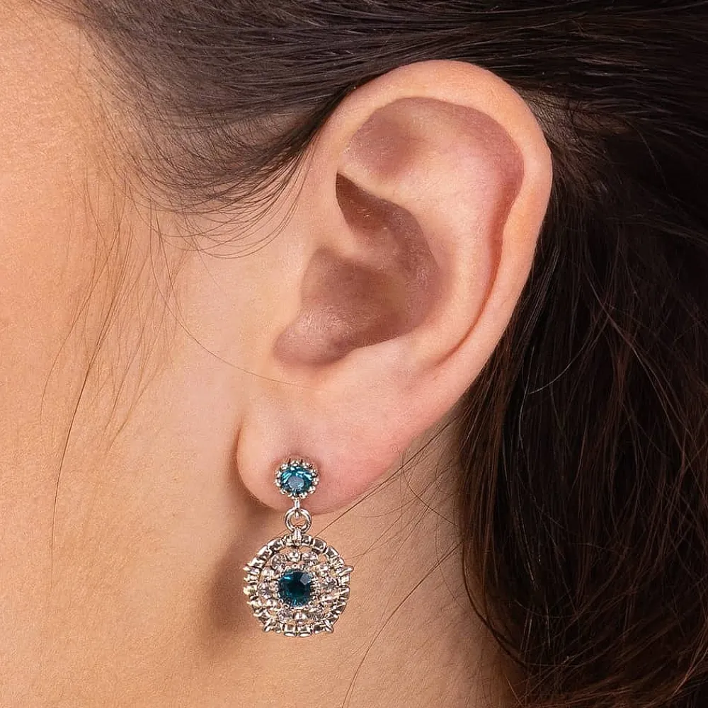 Best Sale Boucles d'oreilles en Cristal Un Œil Pour l'Aqua Boucles D'oreilles