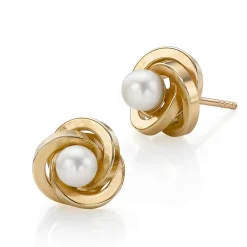 Hot Boucles d'oreilles en Or Enveloppée de Sagesse Boucles D'oreilles