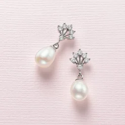 Fashion Boucles d'oreilles en Perles Damoiselle Art Déco Boucles D'oreilles