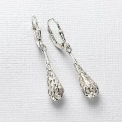 Store Boucles d’oreilles Goutte en Argent Boucles D'oreilles