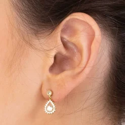 Store Boucles d'oreilles Plaqué or La Lumière Intérieure Boucles D'oreilles