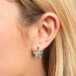 Hot Boucles d’oreilles plaquées Or Célébration Étincelante Boucles D'oreilles