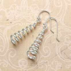 Discount Boucles d’oreilles Spirales d’Argent Boucles D'oreilles