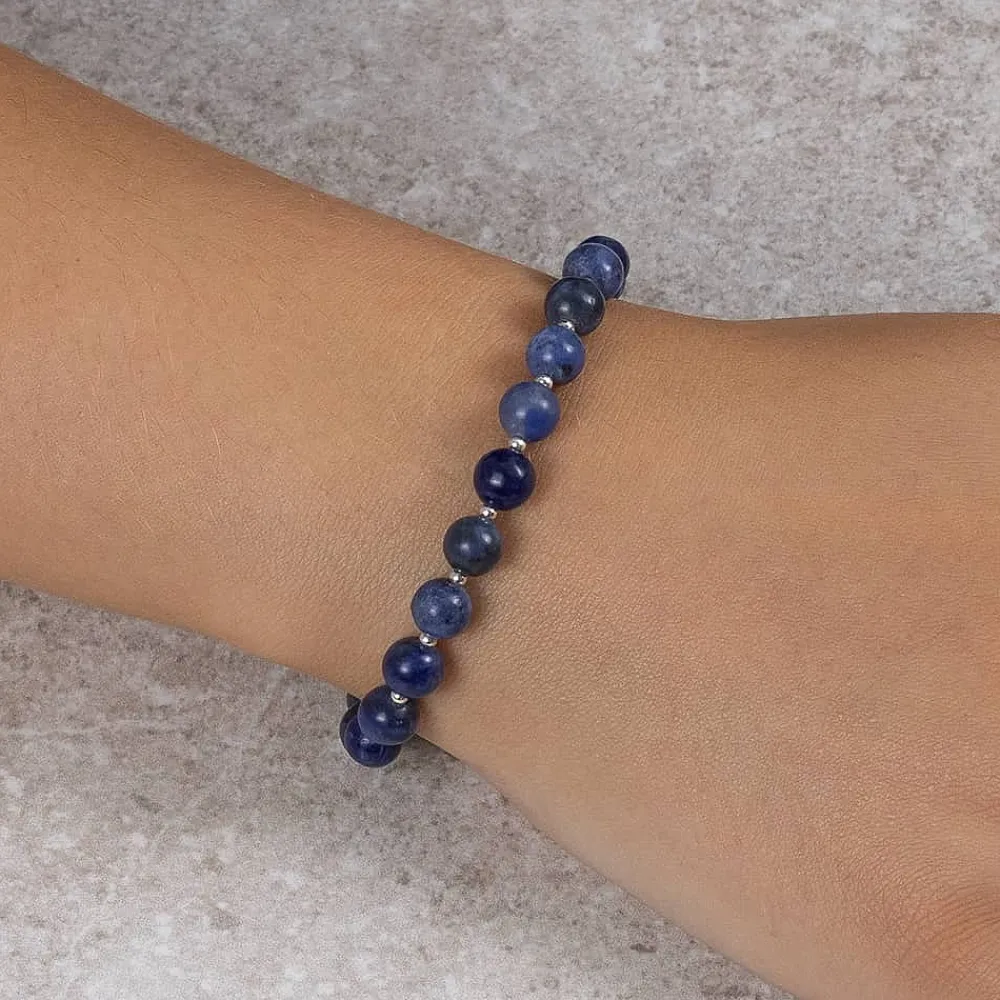 Store Bracelet Courage en Lapis Bracelets