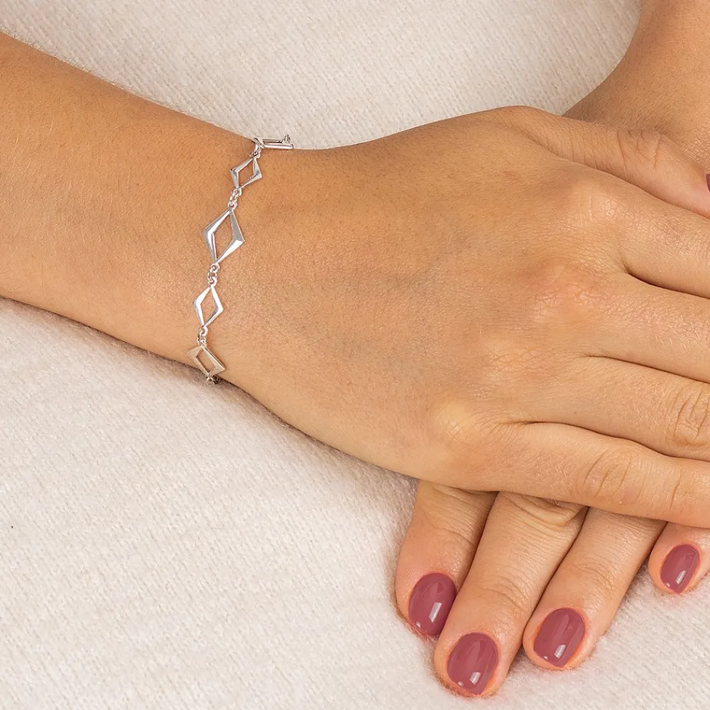 Discount Bracelet en Argent En Perspective Bracelets