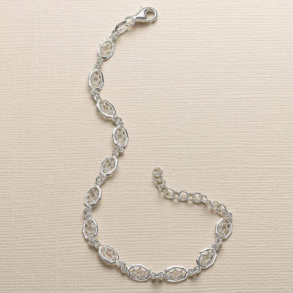 Flash Sale Bracelet en Argent Finesse du Filigrane Bracelets