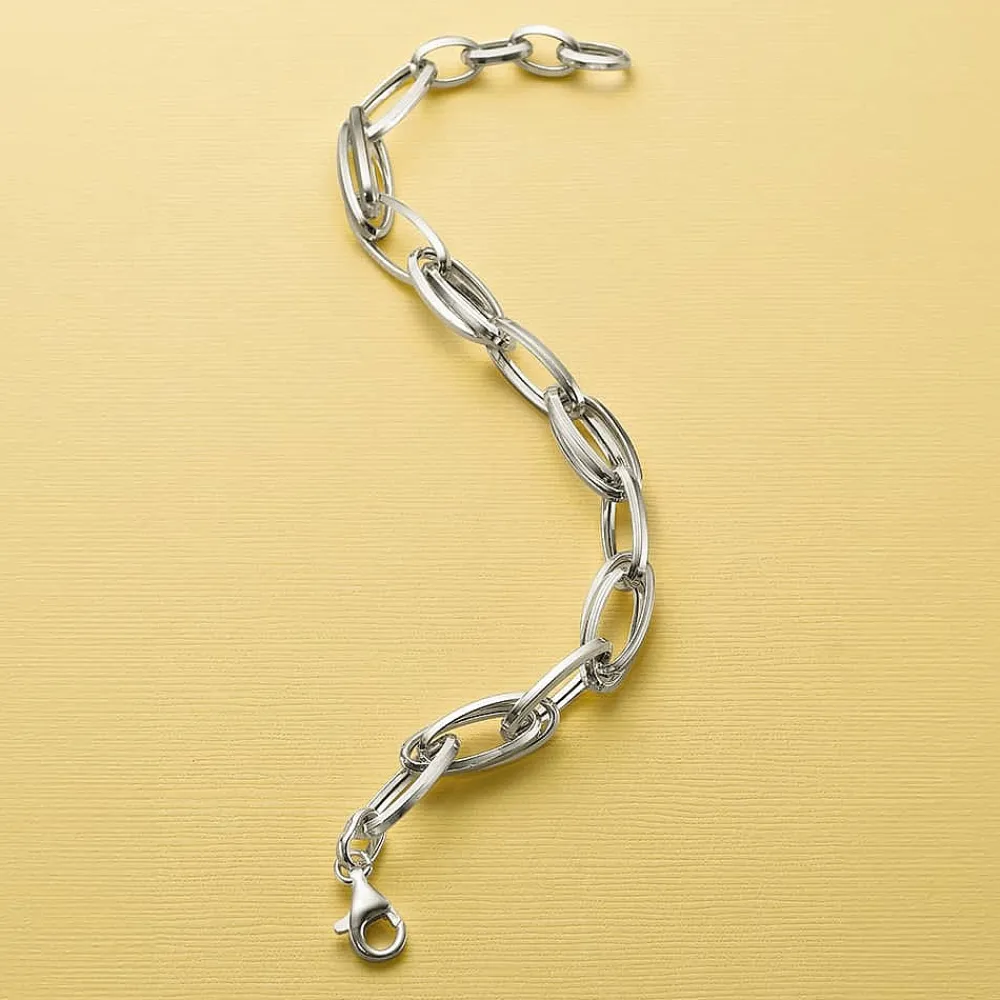 Clearance Bracelet en Argent Forgé Avec Finesse Bracelets