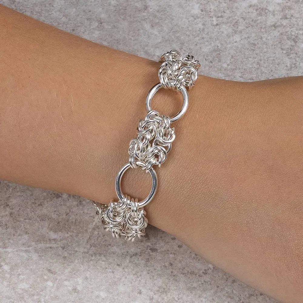 Clearance Bracelet en Argent Élégamment Entrelacé Bracelets
