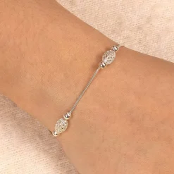 Clearance Bracelet en Argent Vœux Tissés Bracelets