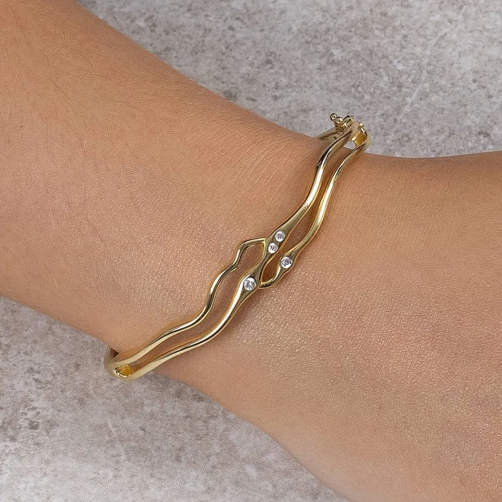 Outlet Bracelet plaqué Or Finesse Fondante Bracelets