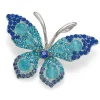 Fashion Broche Papillon Bleu de Bonheur Broches | Broches