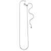 Cheap Chaîne Longue Ajustable en Argent Les Essentiels