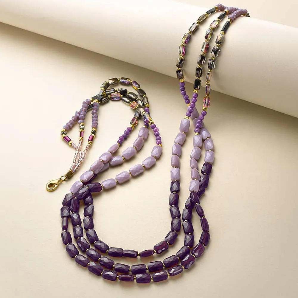 Store Collier Amoureusement Lavande Colliers Et Pendentifs