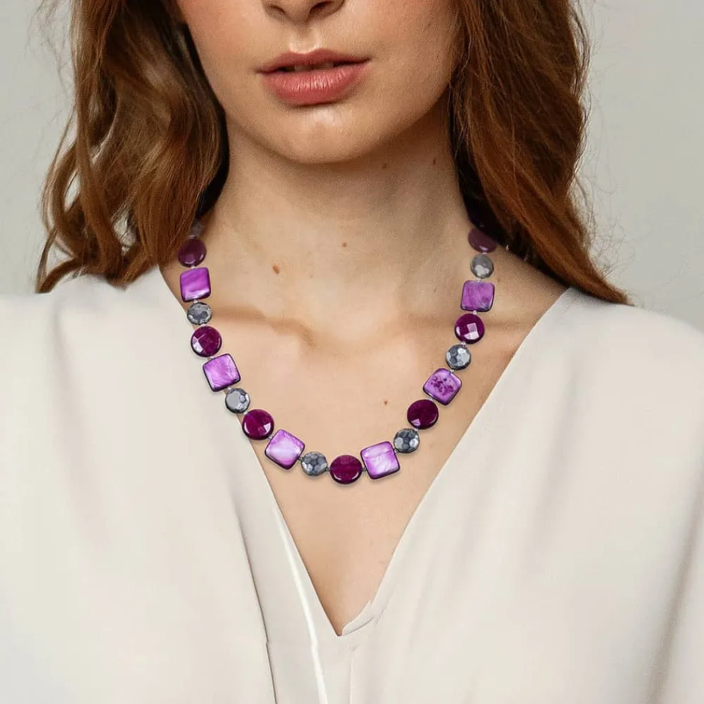 Cheap Collier Éclair Fuchsia Colliers Et Pendentifs
