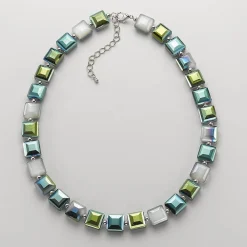 Clearance Collier Éclat de Vert Colliers Et Pendentifs