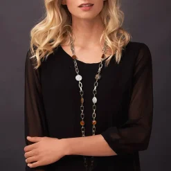 New Collier Cœur de Pierre Colliers Et Pendentifs