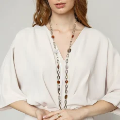 New Collier Cœur de Pierre Colliers Et Pendentifs