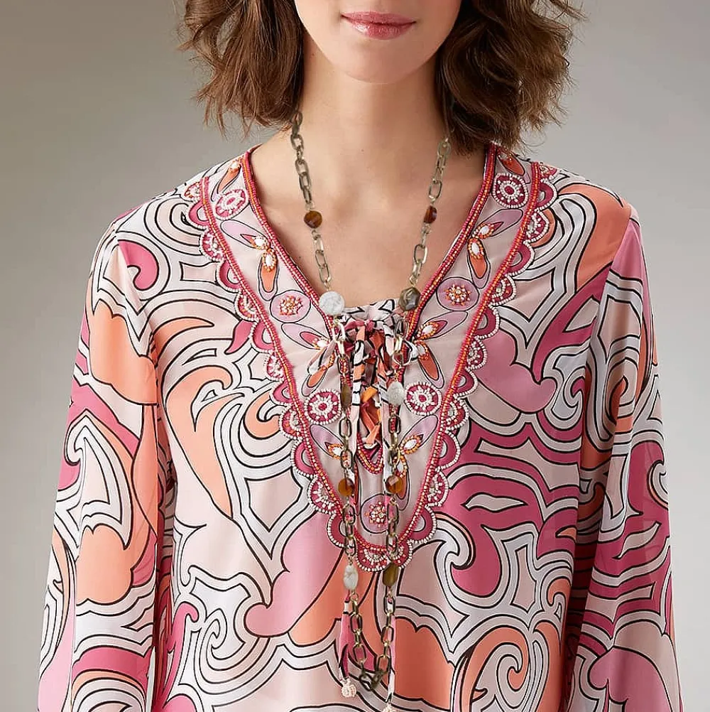New Collier Cœur de Pierre Colliers Et Pendentifs