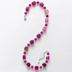 Discount Collier d'Agates Jouez Sur les Couleurs Colliers Et Pendentifs