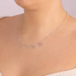 Shop Collier en Argent Papillons en Ébullition Colliers Et Pendentifs