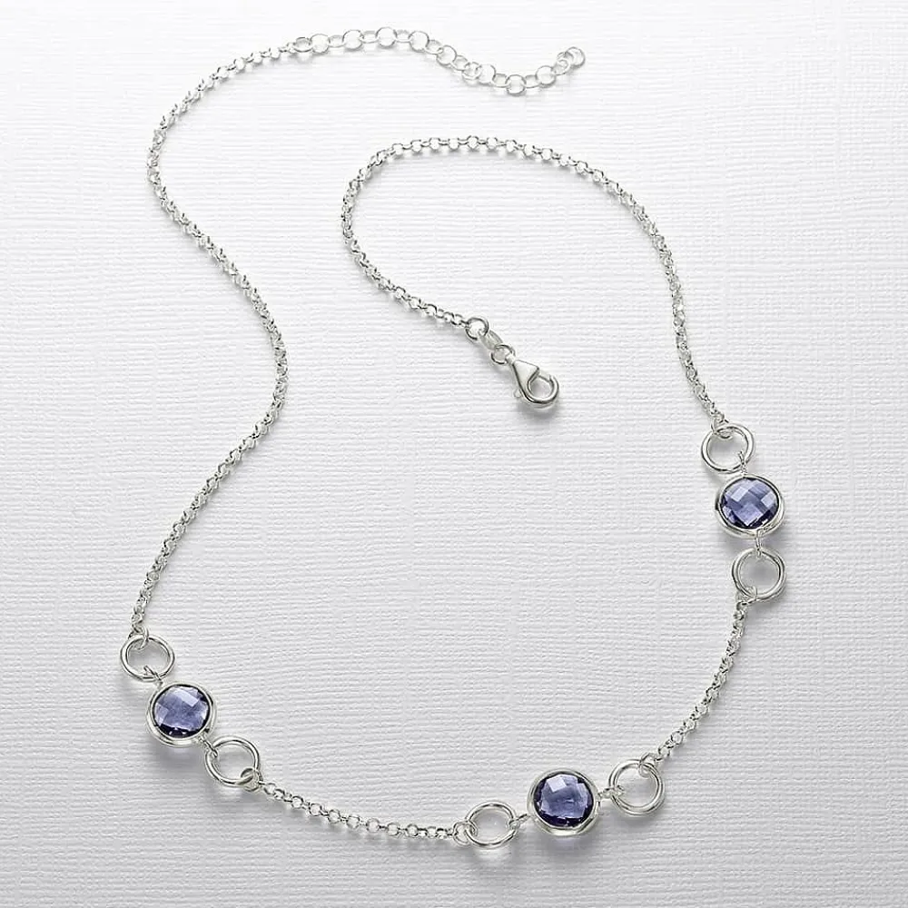 Cheap Collier en Argent Rêve de Violet Colliers Et Pendentifs