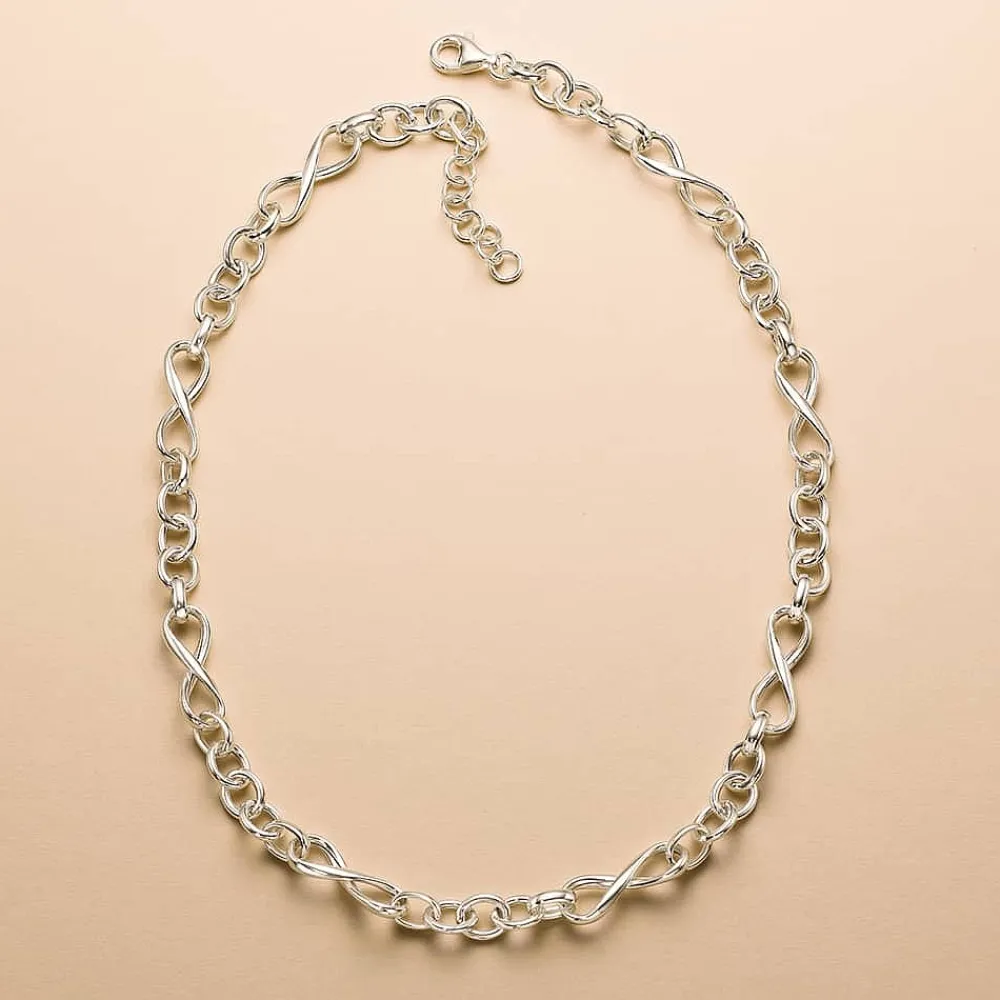 Shop Collier en Argent Étreinte Infinie Colliers Et Pendentifs