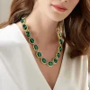 Cheap Collier en Cristal Inspiration du Lierre Colliers Et Pendentifs