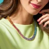 Store Collier en Cristal Reflets Arc-en-Ciel Colliers Et Pendentifs