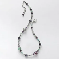 Best Collier en Fluorite Voir les 2 Côtés Colliers Et Pendentifs