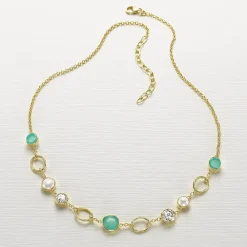 Cheap Collier en Pierre Précieuse Mélodie Mentholé Colliers Et Pendentifs