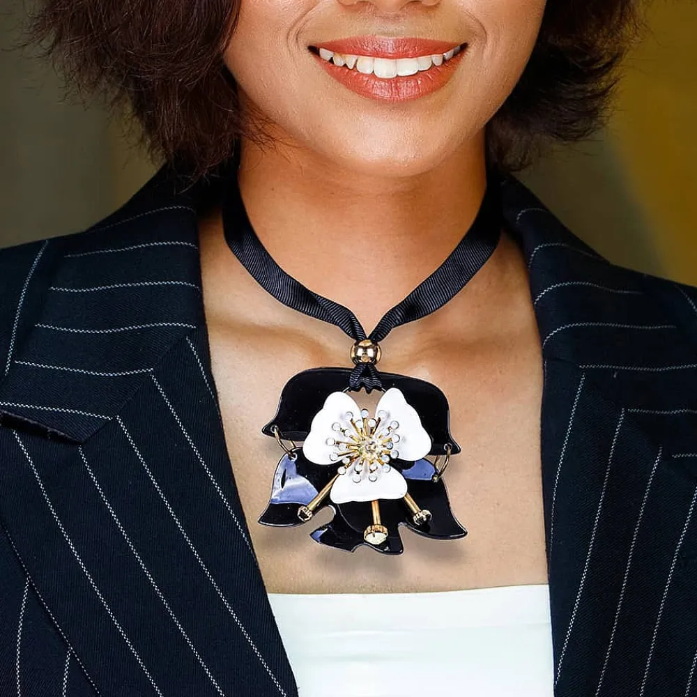 Sale Collier Fleur Grimpante Colliers Et Pendentifs