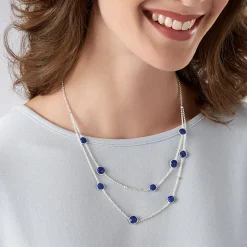Shop Collier Lapis Sagesse Éveillée Colliers Et Pendentifs