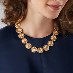 Cheap Colliers Ondulations Dorées Colliers Et Pendentifs