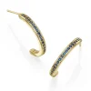 Cheap Créoles Bleu Marine À Jamais Boucles D'oreilles