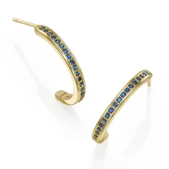Cheap Créoles Bleu Marine À Jamais Boucles D'oreilles