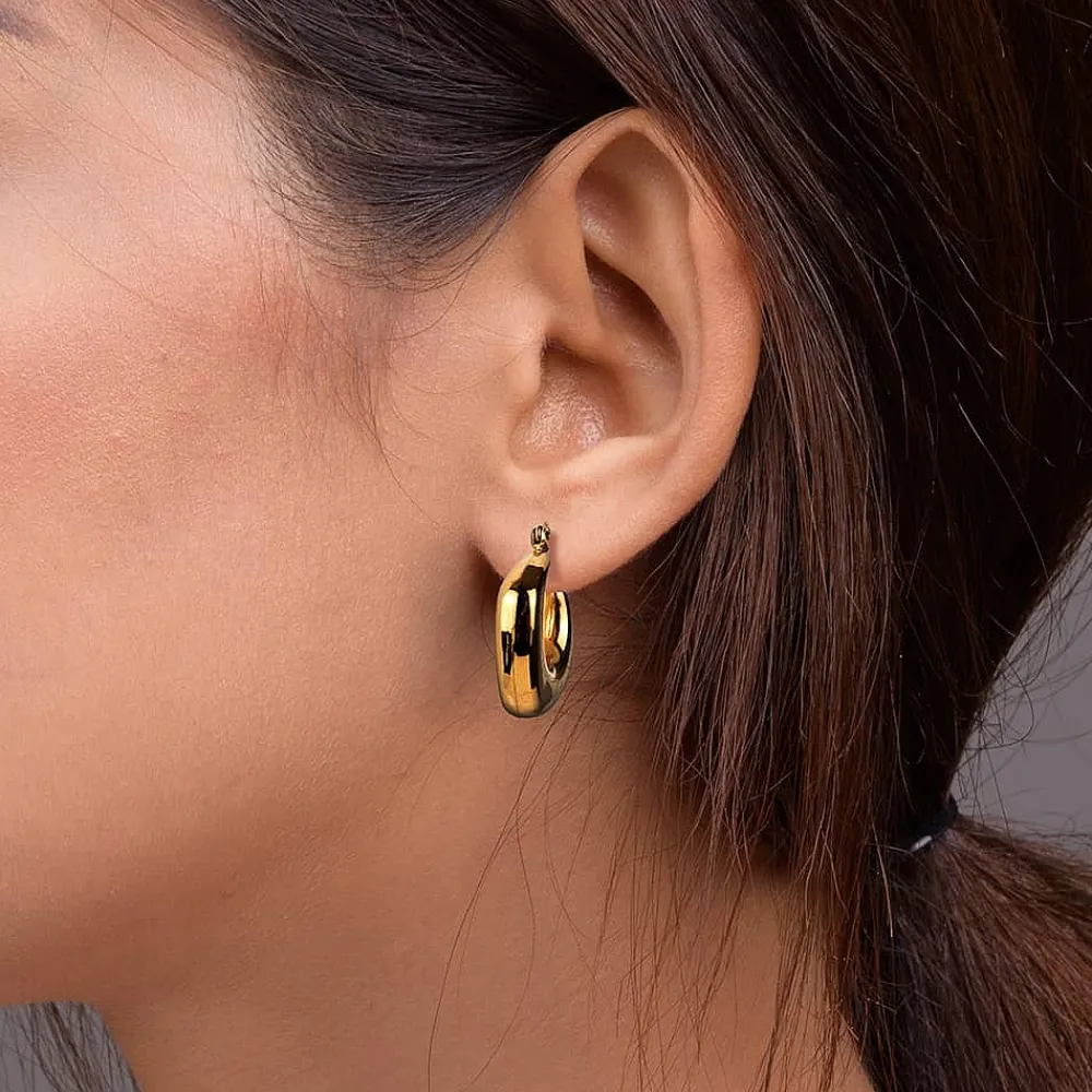 Shop Créoles Bord Audacieux Boucles D'oreilles