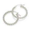 Flash Sale Créoles en Argent Bullée Boucles D'oreilles
