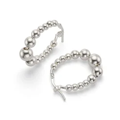 Best Créoles en Argent Perfection Polie Boucles D'oreilles