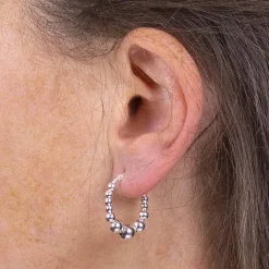 Best Créoles en Argent Perfection Polie Boucles D'oreilles