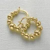 Online Créoles plaquées Or Éclat de Bulle Boucles D'oreilles
